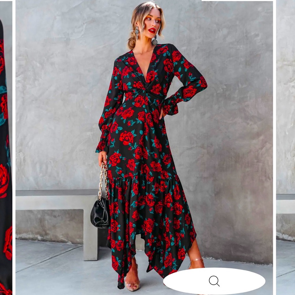 Vici - FALL IN LOVE SO EASILY FLORAL MAXI DRESS (Dee Elly brand)